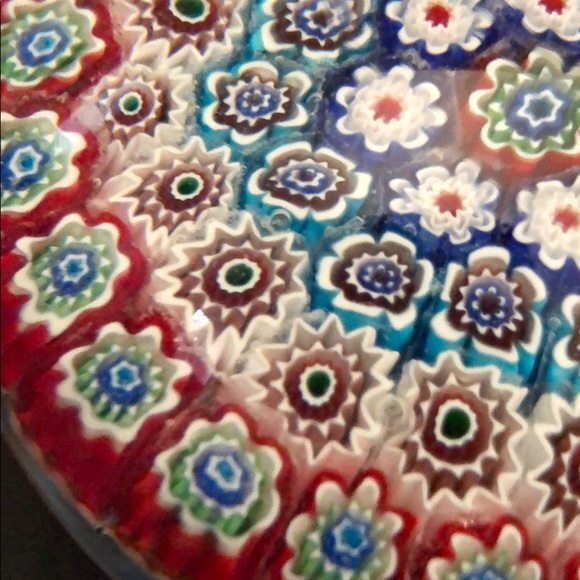 VINTAGE MURANO MILLEFIORI HANDBLOWN PAPERWEIGHT - Picture 4 of 11